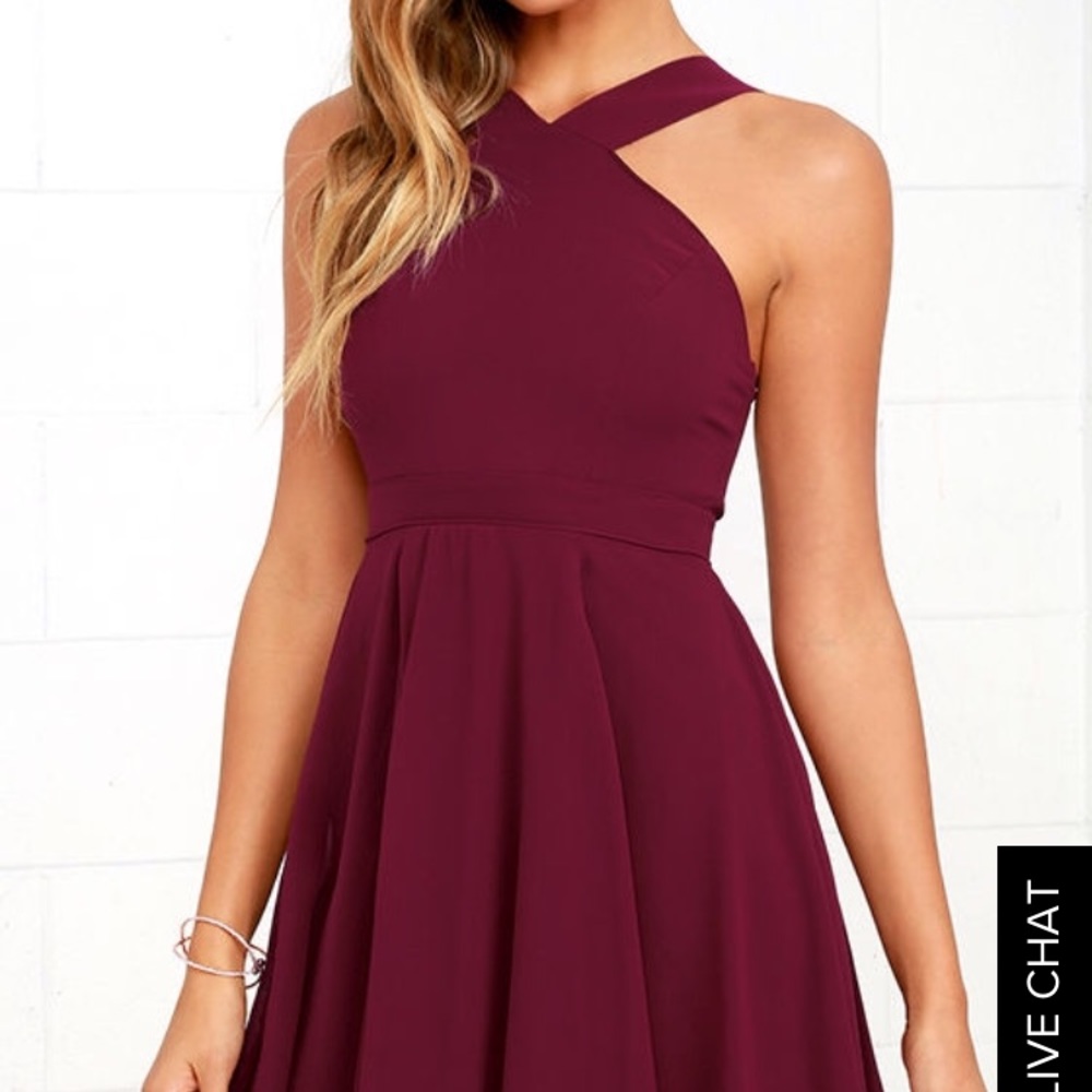 Lulu’s Forever More Burgundy Dress Homecoming
